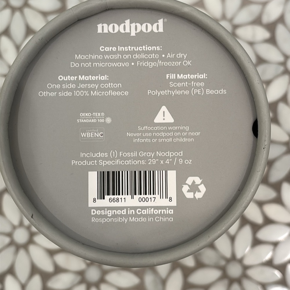 Nodpod Weighted Blanket for Eyes in Grey, OS-NIB! - Picture 2 of 5